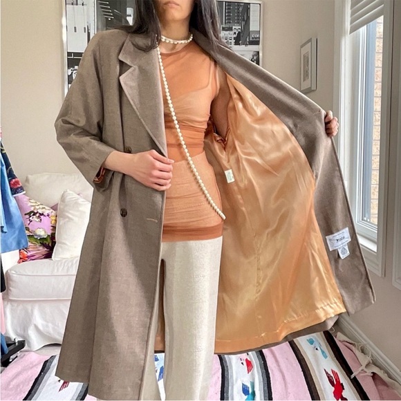 Vintage Spring Coat - Wool Trench - Picture 5 of 9